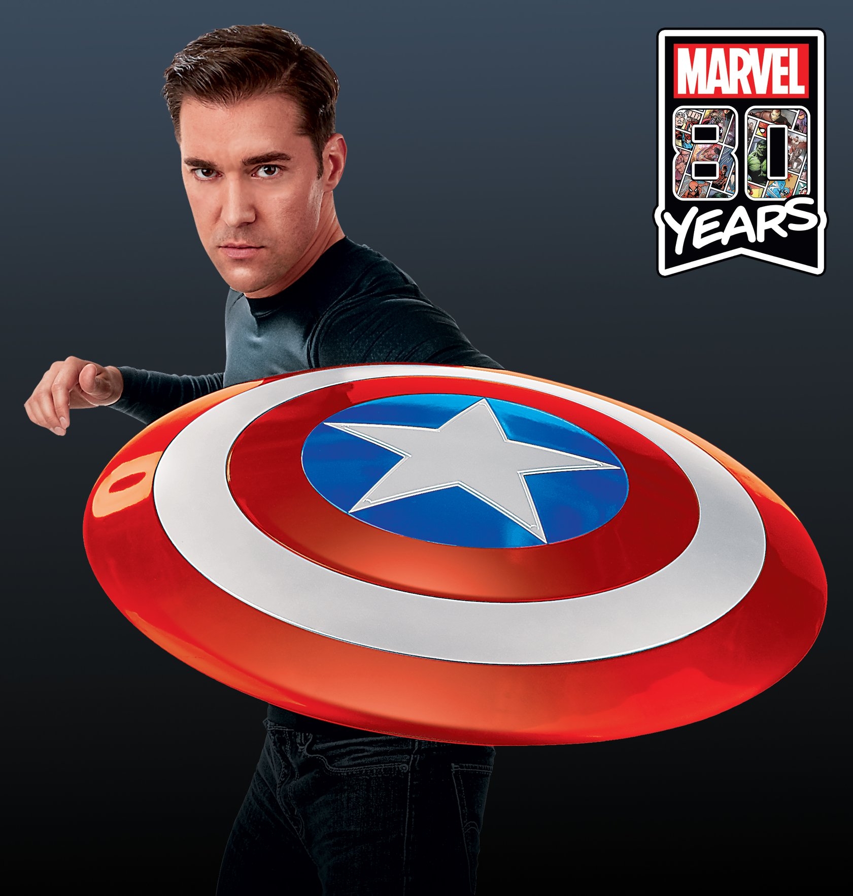 McFarlane Toys – Marvel Captain America échelle 1/10 – Figurine Collector Avec Décor Inspiré Du Comics #100 – Dès 14 Ans