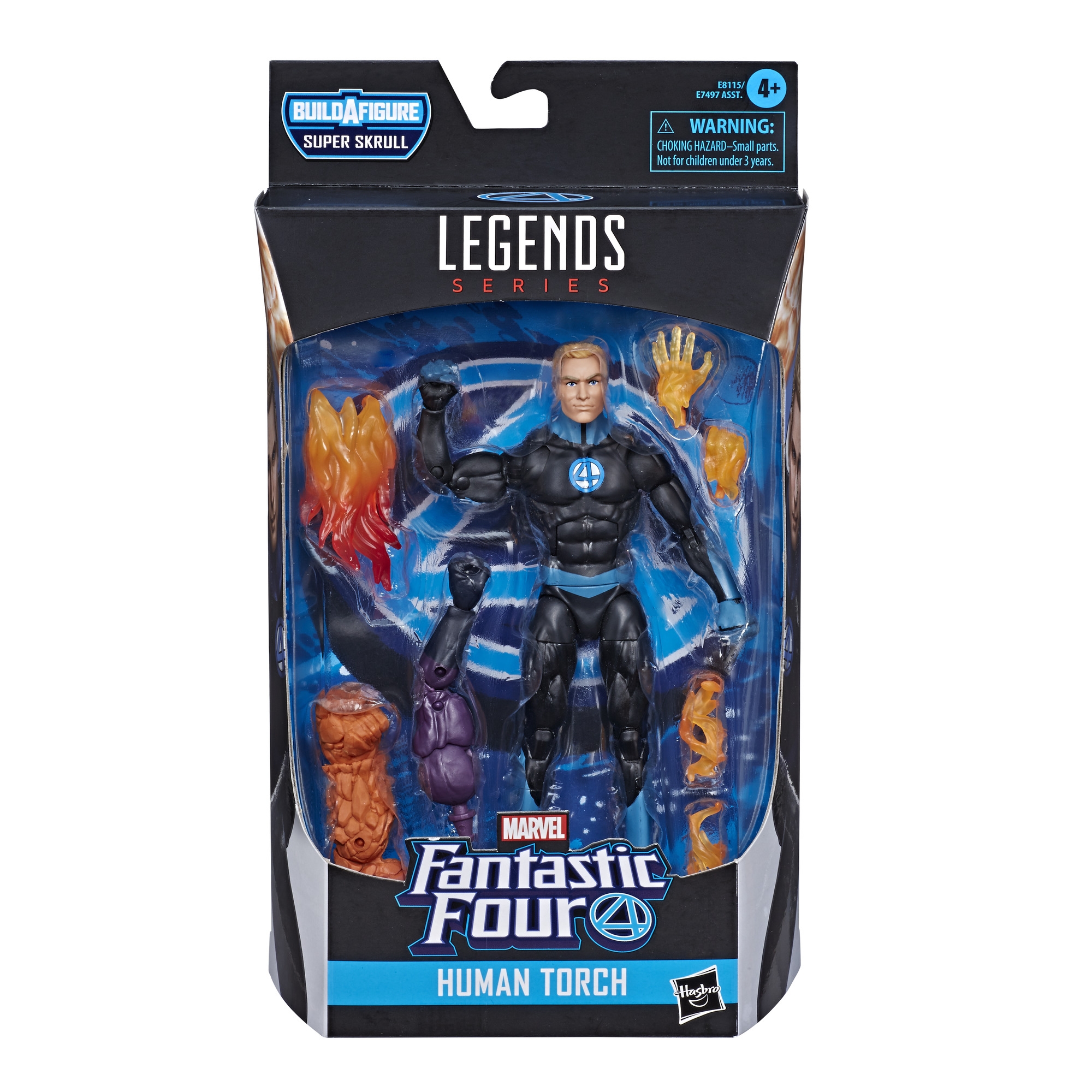 Fantastic Four Marvel Legends Retro - Figurine Human Torch 15 cm