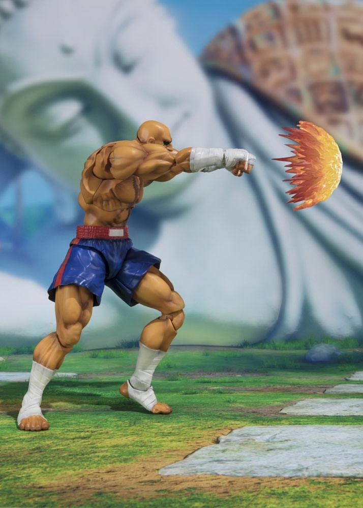 Street Fighter Sagat Blue Variant 25cm PVC Figure Ltd 7500 By Sota