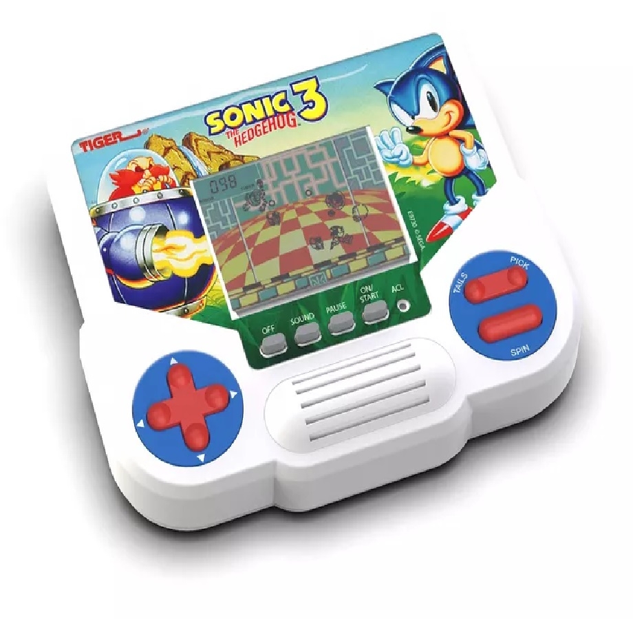 Hasbro Gaming Tiger Electronics Sonic The Hedgehog 3 - Videojuego electrónico LCD, edición de inspiración Retro, Juego de Mano para 1 Jugador, a Partir de 8 años