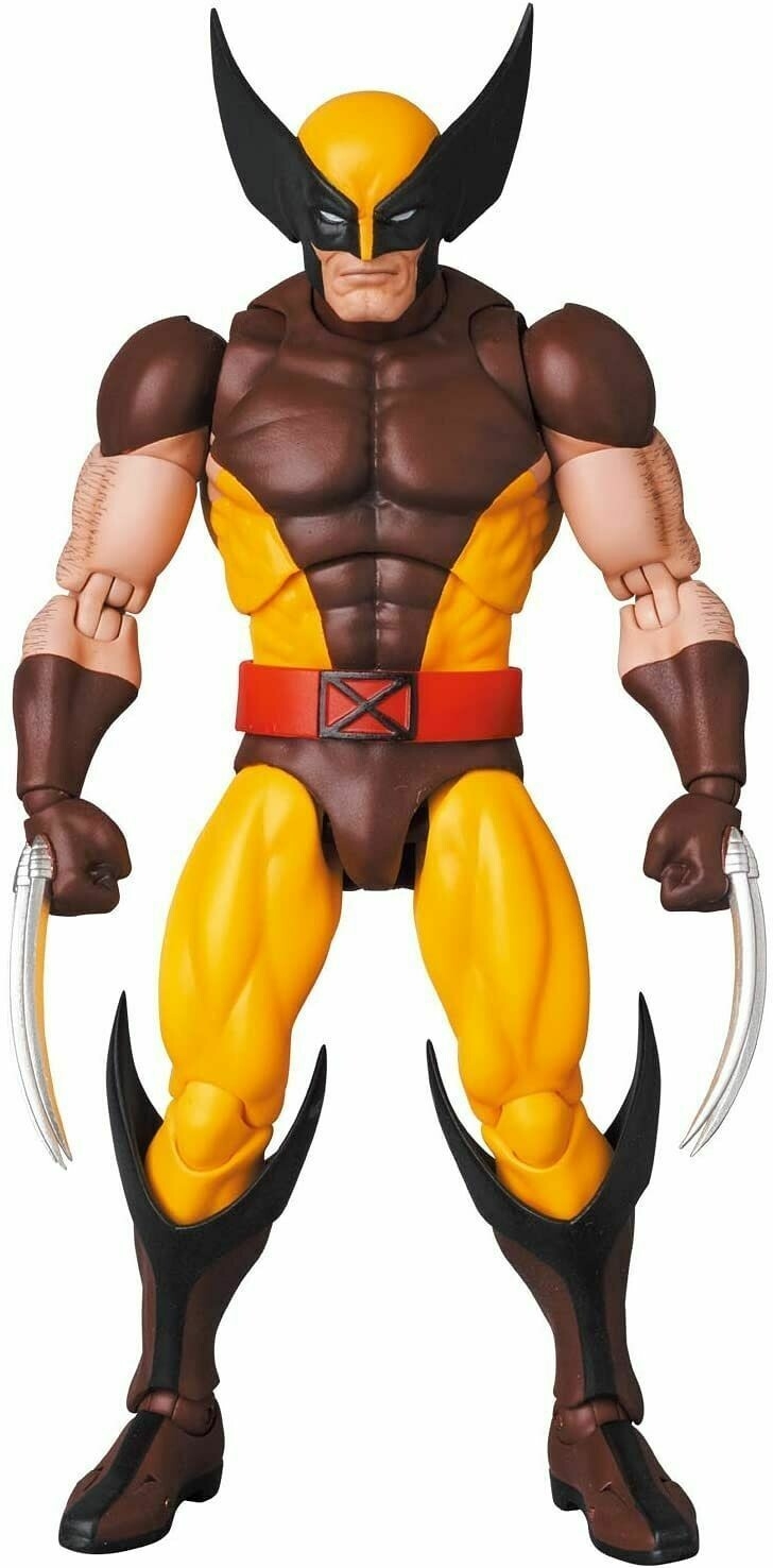 アメコミ MAFEX WOLVERINE BROWN COMIC Ver. b Marvel Mafex Brown Suit Wolverine No 138 Action Figure – Kapow Toys