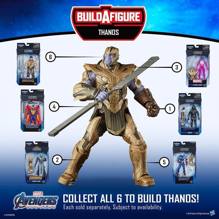 Marvel Legends Armoured Thanos BAF Wave Set of 6 Kapow Toys