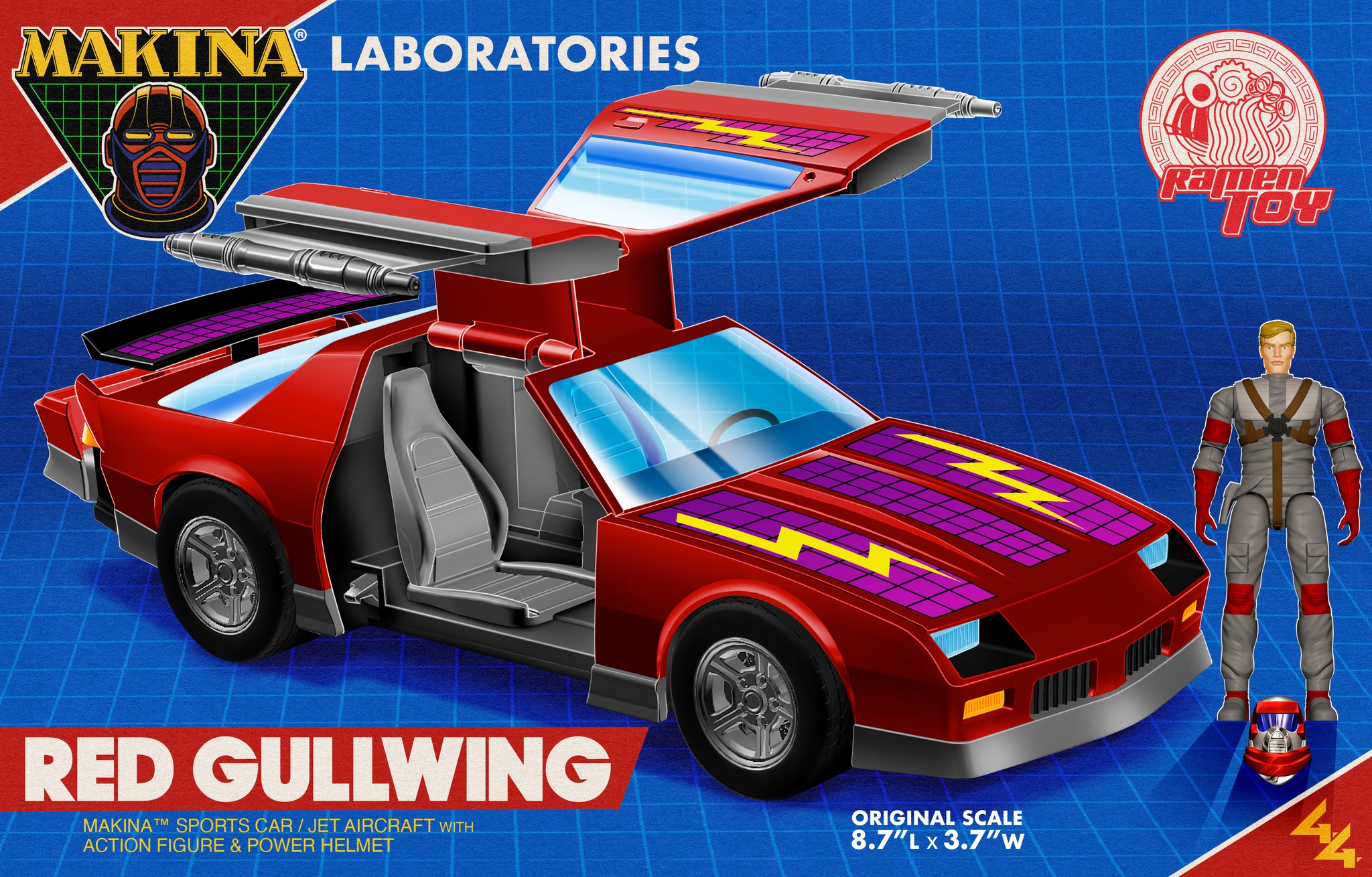 Ramen Toy Makina Red Gullwing and Mads Hawking – Kapow Toys
