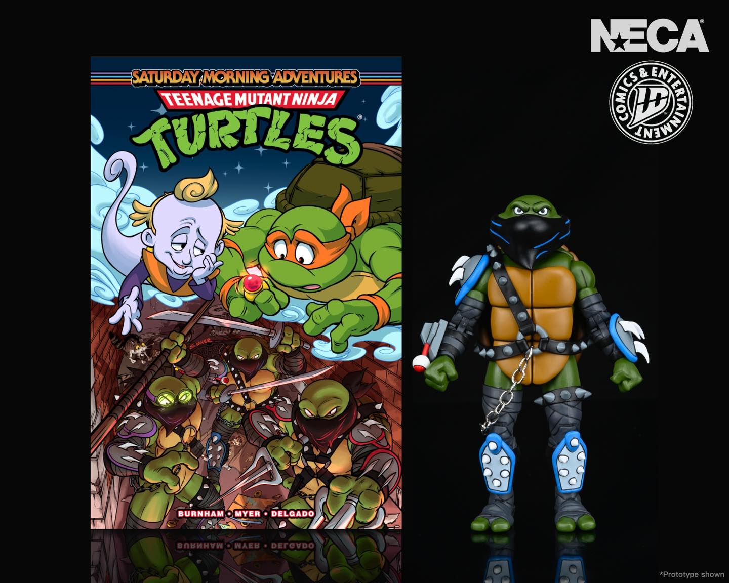 NECA TMNT Saturday Morning Adventures Dark Leonardo – Kapow Toys