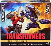Transformers Age of the Primes Wreck &lsquo;n Doom 2 Pack Sandstorm Slugslinger
