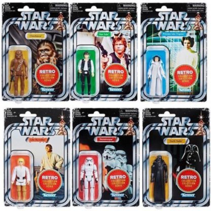 Star Wars Retro Series Wave 1 Set of 6 Sealed Case -0