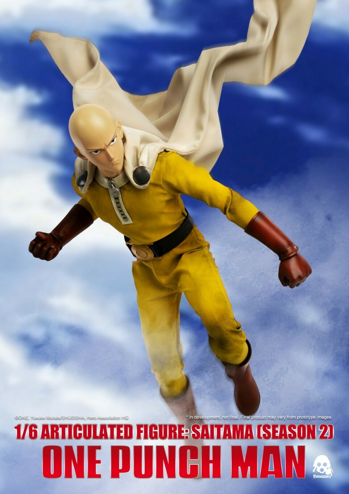 Threezero One Punch Man Season 2 1 6 Scale Figure Regular Version Kapow Toys