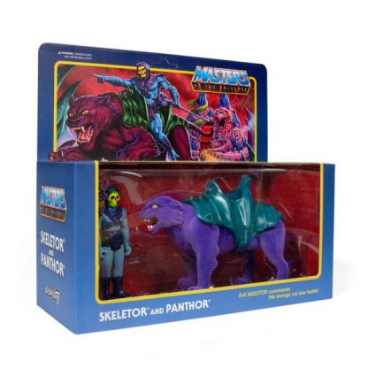 Super 7 ReAction Masters Of The Universe Skeletor & Panthor-23084