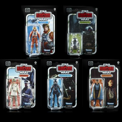 Star Wars 40th Anniversary Black Series Wave Set of 5 The Empire Strikes Back Action Figures-0