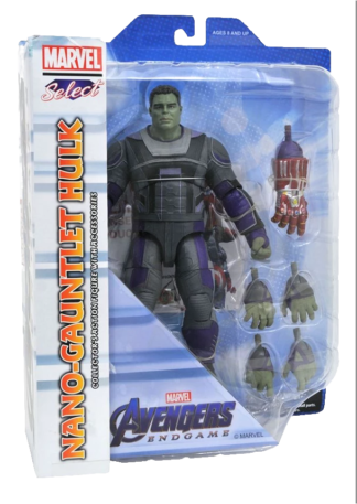 Marvel Select Avengers Endgame Team Suit Hulk and Nano Guantlet -0