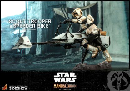 Star Wars The Mandalorian Action Figure 1/6 Scout Trooper & Speeder Bike