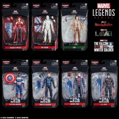 Marvel Legends Disney Plus Falcon Build A Figure Wave Set of 7