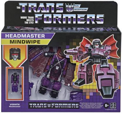 Transformers Retro Headmaster Mindwipe and Vorath