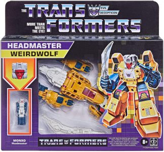 Transformers Retro Headmaster Weirdwolf and Monxo