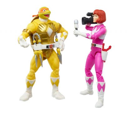 Power Rangers X Teenage Mutant Ninja Turtles LIghtning Collection Morphed Michelangelo and April