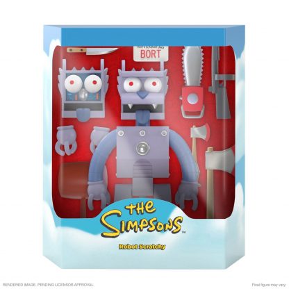 Super7 The Simpsons Ultimates Wave 1 Robot Scratchy Action Figure