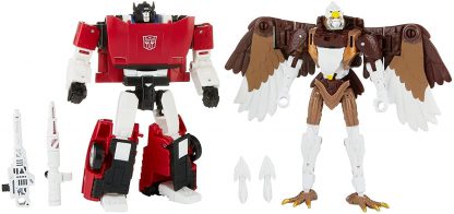 Transformers Kingdom Battle Across Time Skywarp and Sideswipe 2 Pack