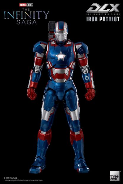 Avengers: Infinity Saga DLX Iron Patriot 1/12 Scale Figure by Threezero