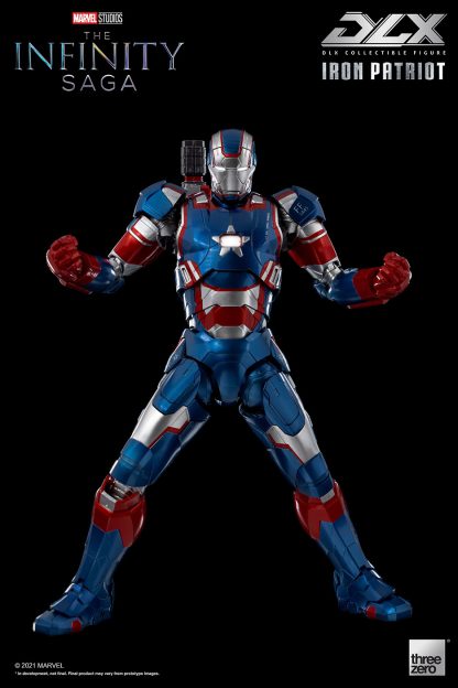 Avengers: Infinity Saga DLX Iron Patriot 1/12 Scale Figure by Threezero