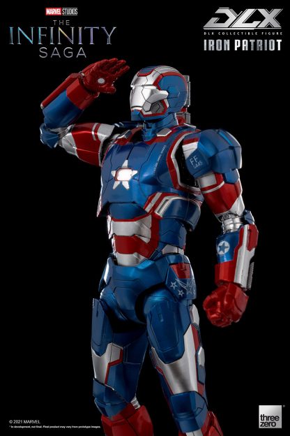 Avengers: Infinity Saga DLX Iron Patriot 1/12 Scale Figure by Threezero