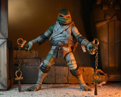 NECA TMNT X Universal Monsters Leonardo as Michelangelo as the Mummy Action Figure