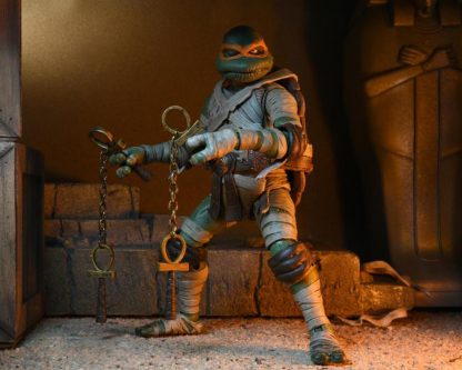 NECA TMNT X Universal Monsters Leonardo as Michelangelo as the Mummy Action Figure