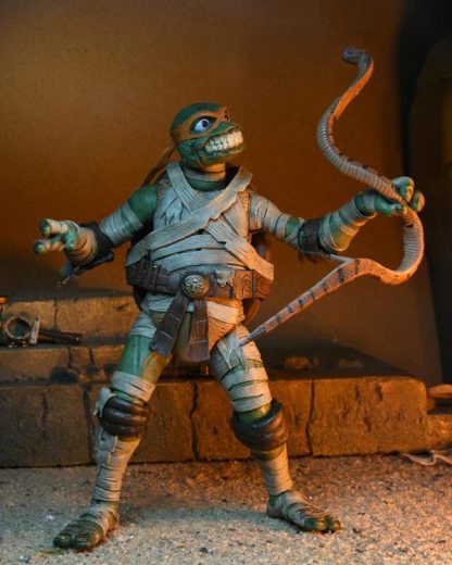 NECA TMNT X Universal Monsters Leonardo as Michelangelo as the Mummy Action Figure