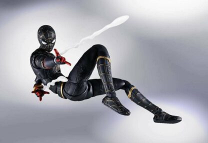S.H Figuarts Spider-Man No Way Home Black and Gold Suit Action Figure