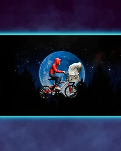 E.T. The Extra-Terrestrial 40th Anniversary Elliott and E.T. on Bicycle 7" Scale Action Figure