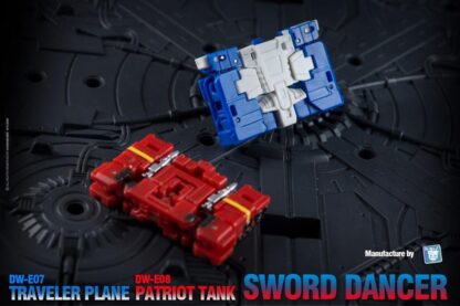 Dr. Wu Sword Dancer DW-E07 Traveler Plane & DW-E08 Patriot Tank Set of 2 Pack (Red & Blue)