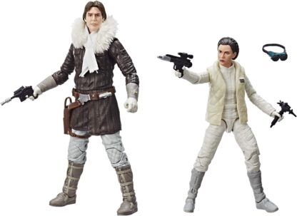 SDCC Star Wars Black Series Princess Leia and Han Solo Hoth 2 Pack