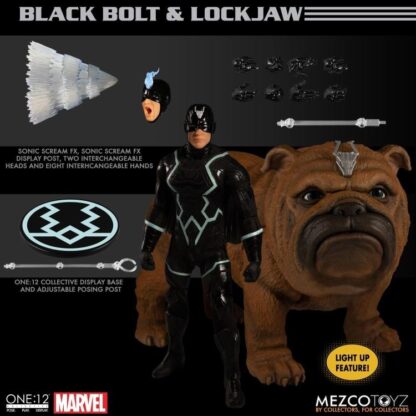 Mezco One:12 Collective Black Bolt and Lockjaw