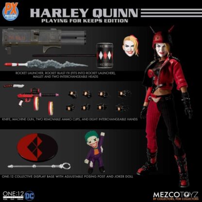 Mezco One:12 Collective PX Previews Harley Quinn Playing For Keeps Edition