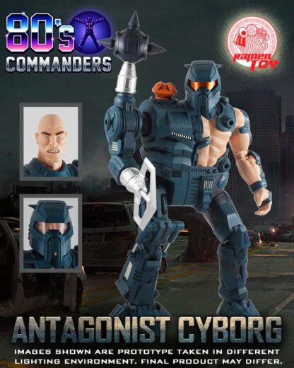 Ramen Toys Antagonist Cyborg Toy Colours Version ( 80’s Commanders )