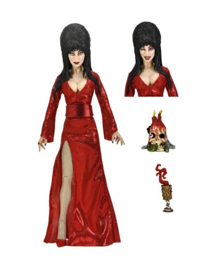 Elvira Mistress of the Dark Elvira (Red, Fright, and Boo) Clothed Action Figure