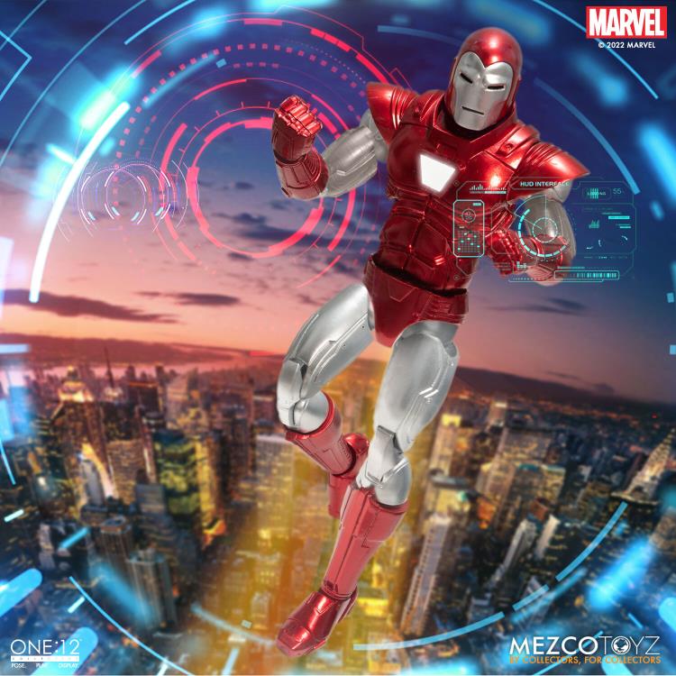 Mezco One:12 Collective Silver Centurion Iron Man – Kapow Toys