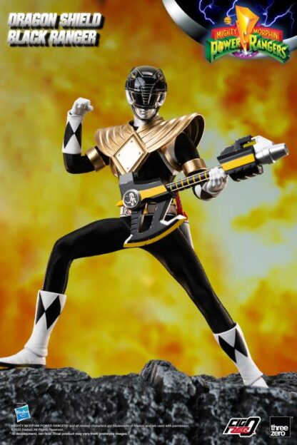 Threezero FigZero Power Rangers MMPR Black Ranger