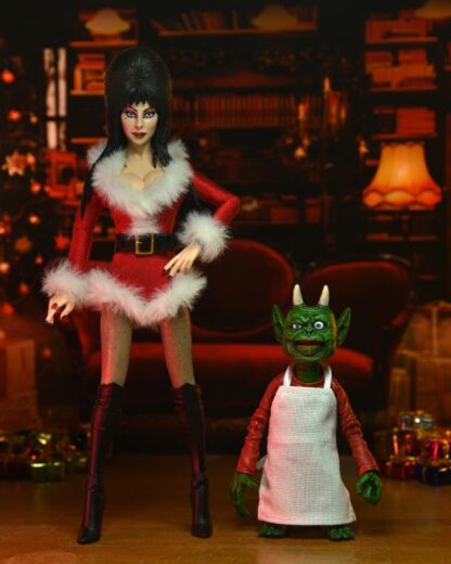 Elvira Mistress Of The Dark Very Scary Xmas Deluxe Clothed Figure