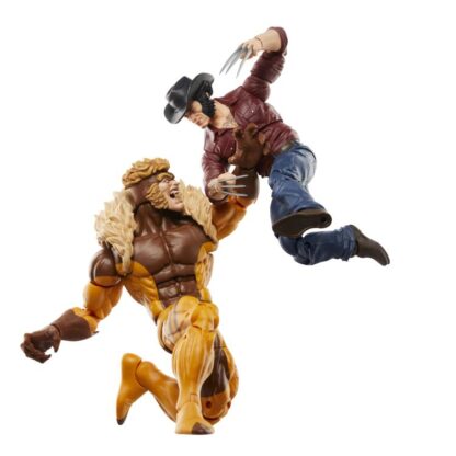 Wolverine 50th Anniversary Marvel Legends Logan Vs Sabretooth 2 Pack