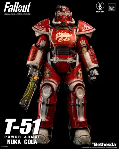 Threezero Fallout T-51 Power Armor (Nuka Cola) 1/6 Scale Figure