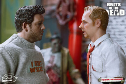 Play Craft Toys Brits of the Dead Shaun and Ed 2 Pack 1/12 Scale Figures