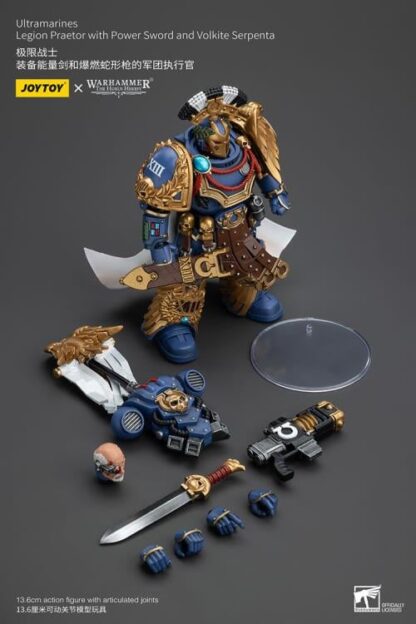 JoyToy Warhammer The Horus Heresy Ultramarines Legion Praetor with Power Sword and Volkite Serpenta