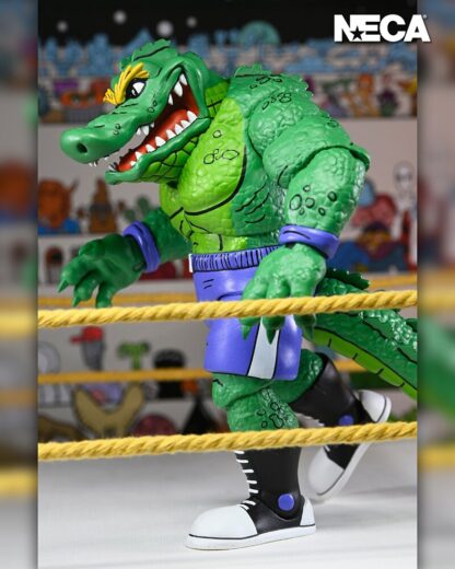 NECA Teenage Mutant Ninja Turtles Stump Wrestling Leatherhead ( Archie Comics )