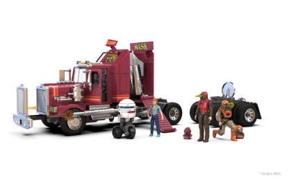 The Loyal Subjects M.A.S.K SDCC Rhino with T-Bob and Scott Trakker