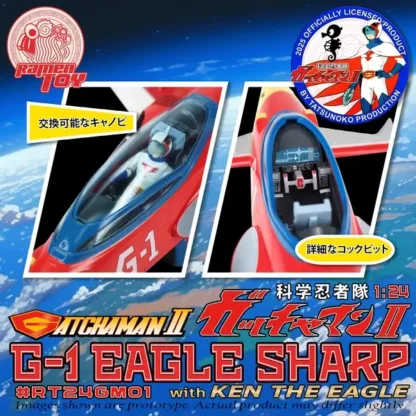 Ramen Toys Gatchaman II G-1 Eagle Sharp with Ken The Eagle Action Figure