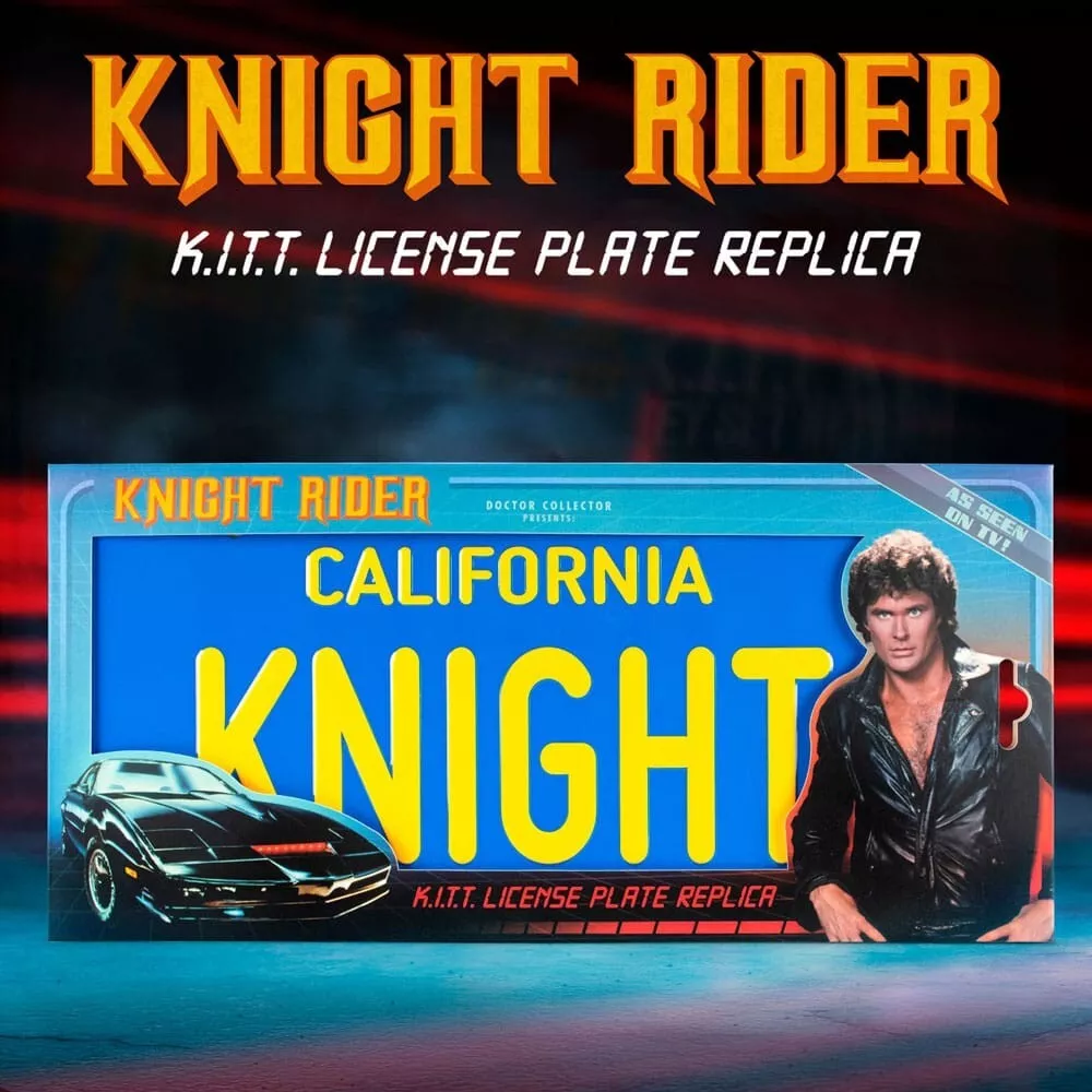 Doctor Collector Knight Rider K.I.T.T Numbler Plate 4 Doctor Collector Knight Rider K.I.T.T Number Plate Replica