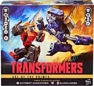 Transformers Age of the Primes Wreck 'n Doom 2 Pack Sandstorm Slugslinger