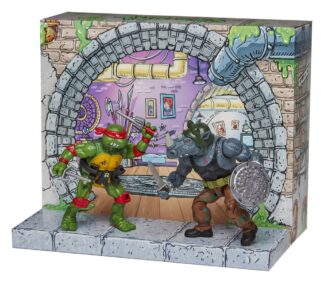Teenage Mutant Ninja Turtles 1998 Remastered Raphael Vs Rocksteady 2 Pack