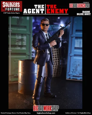 Soldiers of Fortune The Agent/The Enemy (Dark Blue) 1/12 Scale Action Figure